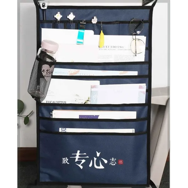 사이드테이블 옆 걸이가방 주머니 정리 자료클립 교실책상 책가방 측면 학생 테이블위 책걸기 데스크, T04-전심전력 8층-GDK
