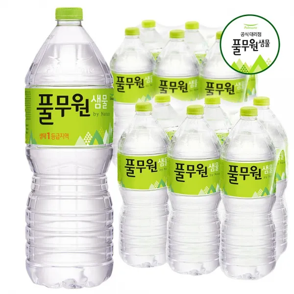 풀무원샘물 생수, 12병, 2L