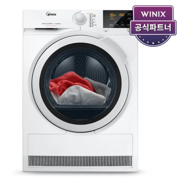  위닉스 공식인증점 ★청구가확인★ 텀블건조기 {hb8m80 Hwk} 빠른설치/히트펌프 상세 설명 참조