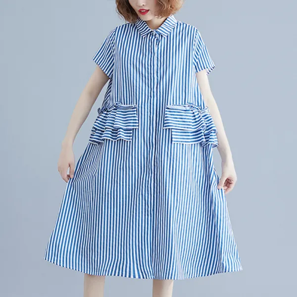 Naizi 여성용 빅사이즈 캐주얼 원피스 44626483