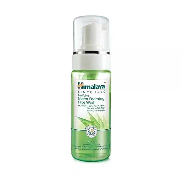 히말라야 간혹 생기는 뾰루지를 위한 퓨리파잉 님 페이스 워시 님과 강황 함유 150ml(5.07온스) 234683, Neem Foam_1-PACK
