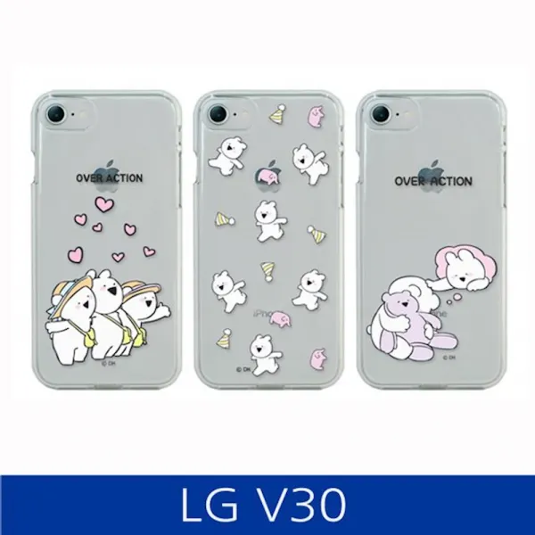 Lg V30. 오버액션 투명 시즌2 폰케이스 V30케이스 핸드폰케이스 1개 상세페이지참조 예쁘게 