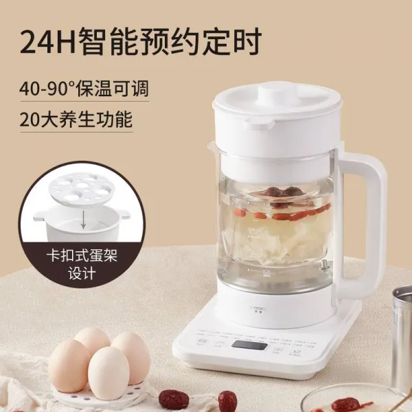 파파클라스 110v 고다 잔 컵 전기 태우기 다관 차를 끓이다 졸이기 국물망 레드 304 스틸 소형 가전제품 고붕소규소 찌는 술