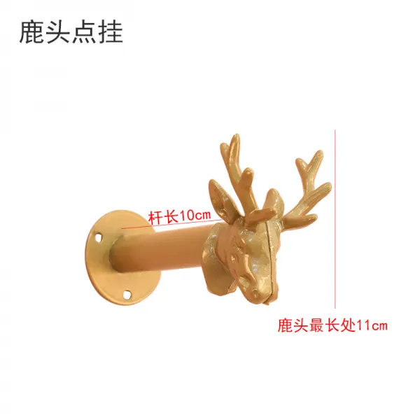 어반30 북유럽 벽 고정 옷걸이 행거 옷가게 벽걸이 벽에 걸이 사슴머리에 점괘 하나의 장 