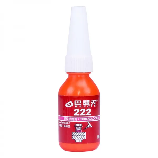 바 세 프 222 물풀 저 강도 금속 나사 풀 분해 가능 나사산 밀 폐 고착 제 방 송 젤 고정 접착제 50ml