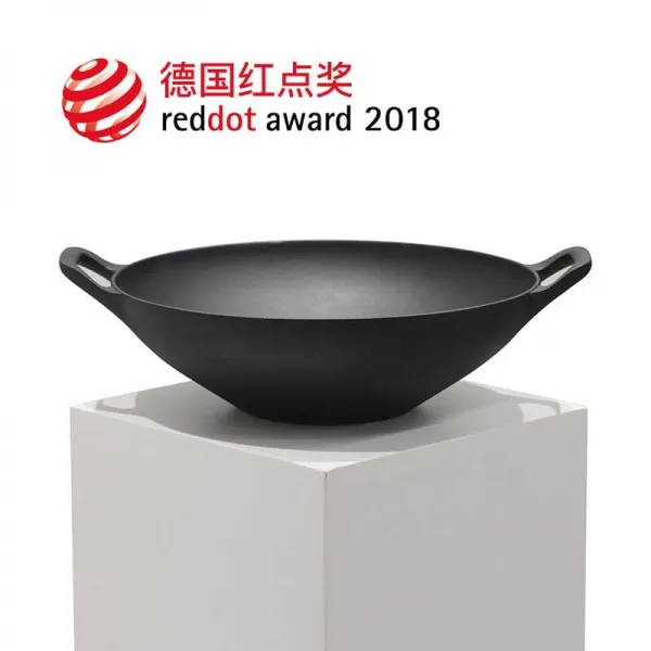 귀 미 [독일 금상] 주철 프라이팬 32cm 두 귀 밑바탕 구식 무 코팅 적 고 기름 연기 가 두 꺼 운 가정용 볶 음 요리 물리 붙 지 않 습 니 다 냄비 가스 용 철냄비 34.cm 프라이팬 (유리 뚜껑), 상세페이지 참조