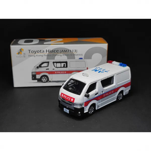 Tiny 1/64 02 Toyota Hiace Am7113 소방차 자동차 모형 합금 모형 한정판 수집하다