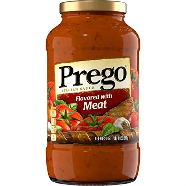 Prego Italian Sauce Flavored with Meat 24 oz, 1