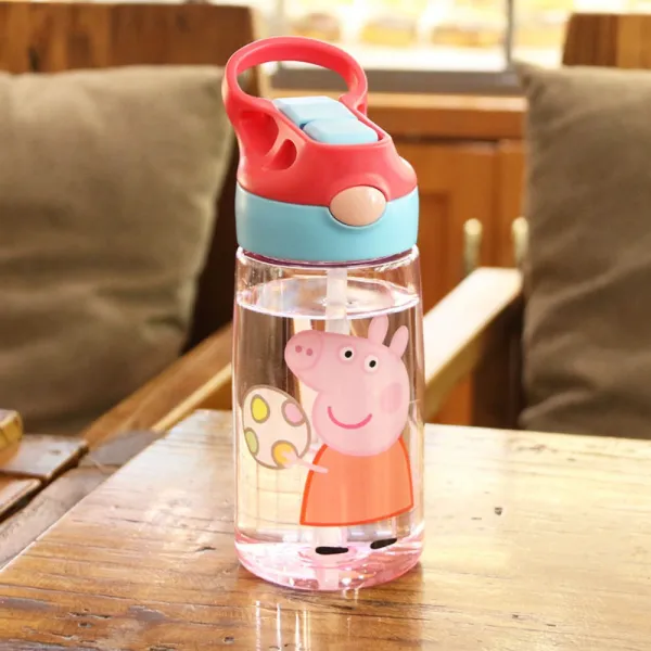 페파피그 유아 어린이 키즈 캐릭터 물병 물통 500ml, 블루 커버 피기 풋볼 / 500ml