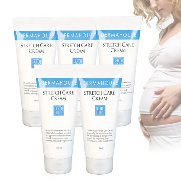 더마하우스 스트레치 케어 크림5개/ 산전 산후 임산부 청소년기 일반인, 5개, 180ml