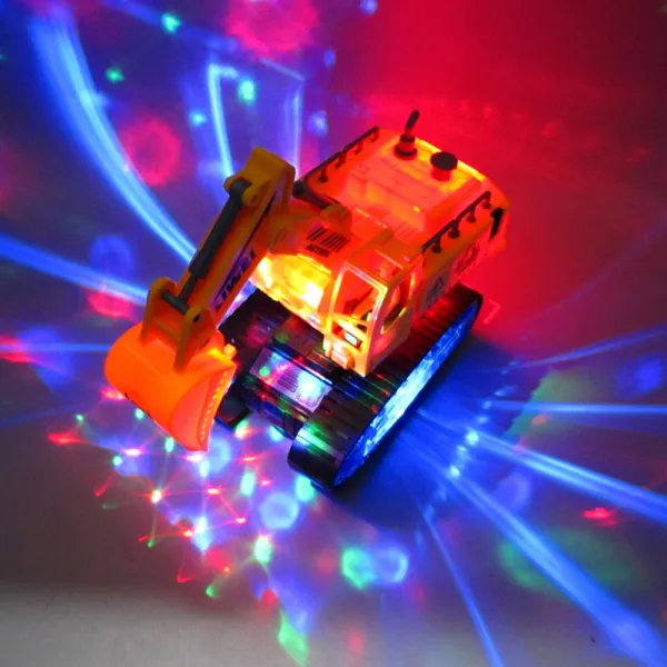 덤프트럭 굴착기 바퀴 로더 다이캐스트 금속 모형 건설 중장비 충전판공정전동변형음악굴착기