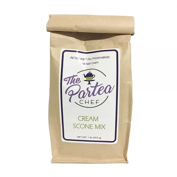 The Partea Chef 크림 스콘 믹스 올 네이처 16oz팩 모 클티드 크림 제조법 2팩 포함합니다 선택 상세설명참조