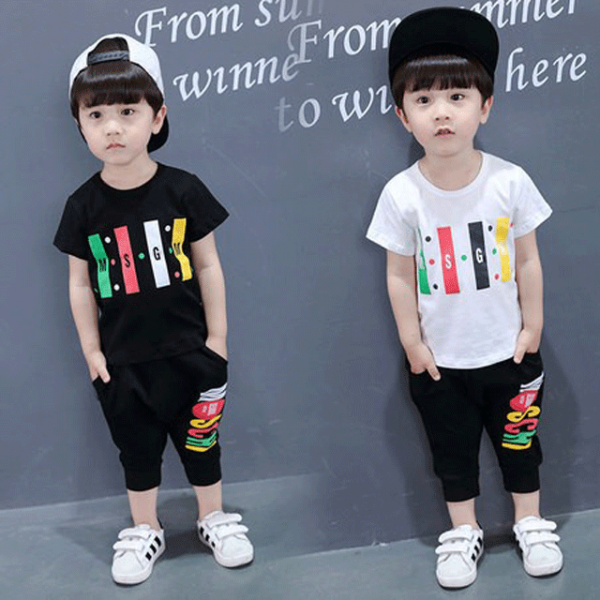 슈슈아리 실로폰상하복 남아옷 상하세트 트레이닝복 등원룩 반팔상하복