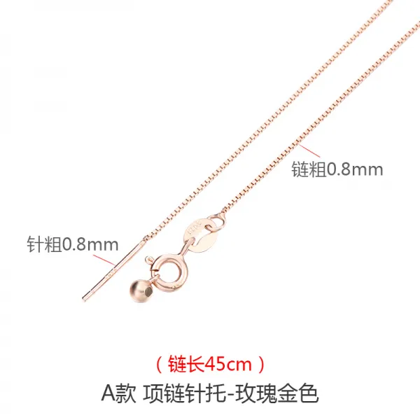 S925 여성 팔찌비즈 띠바늘 실버 18K 김 복권 당첨금 DI Y 펜던트 만능 누드