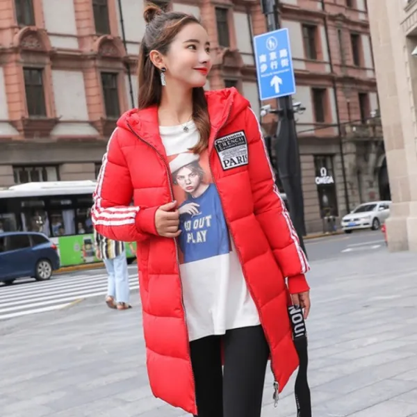 더펫 여성 겨울 롱 패딩