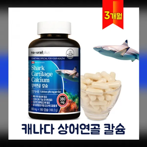 상어연골 칼슘 분말 캡슐 뼈 치아 건강 영양제 Scp추출물 가루 파우더 알약 어께 손목 손가락 무릎 관절 연골 여성 남성 부모님 임산부 청소년 성장기 어린이 칼슘제 보충 건강기능식품 1box 160g