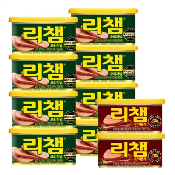 [동원] 리챔 200g*8캔+매운리챔 200g*2캔, 1개