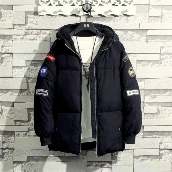 Kirahosi 패딩 겨울 남자 웰론다운점퍼 다운자켓 숏패딩 점퍼 오버핏 S091 121 +덧신 증정 Aut6uu78