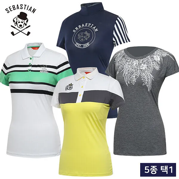 세바스찬골프 세바스찬 골프 썸머 데일리추천 여성 반팔티셔츠 5종 택1/골프웨어_251325 (P001023569), 100