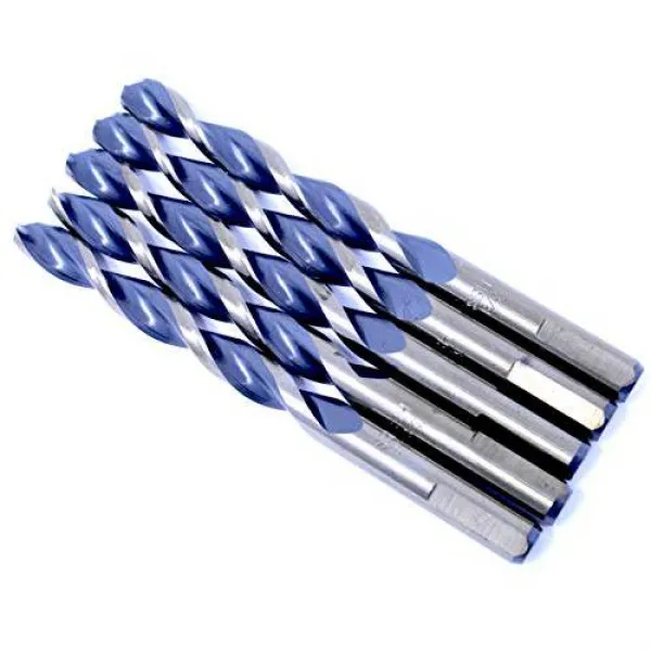 Max-Craft 5pcs Pack 5/16 인치 HSS 포물선 플루트 Jobber 길이 트위스트 드