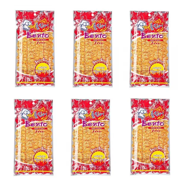 벤또스위트엔 스파이시 12g X 6 쥐포 마른안주 맥주 안주 혼술 안주 매운 태국 쥐포