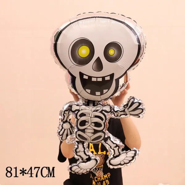 풍선 개성 독창적 aluminum film 푼선 장식 KTV 바 파티 상점 가게 배경 장면 배치품, 할로윈 해골인