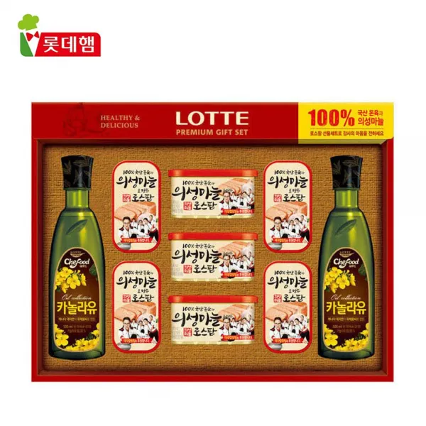 [AQV_7289277] 선물세트 혼합2호 의성마늘 로스팜 카놀라유 선물세트, 단일상품