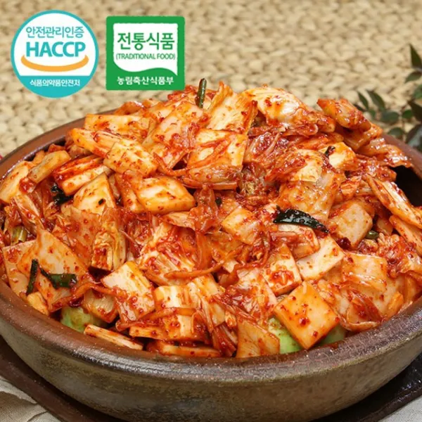 콕찬김치 국내산 우리 농산물로 만든 배추 맛김치, 1팩, 3kg
