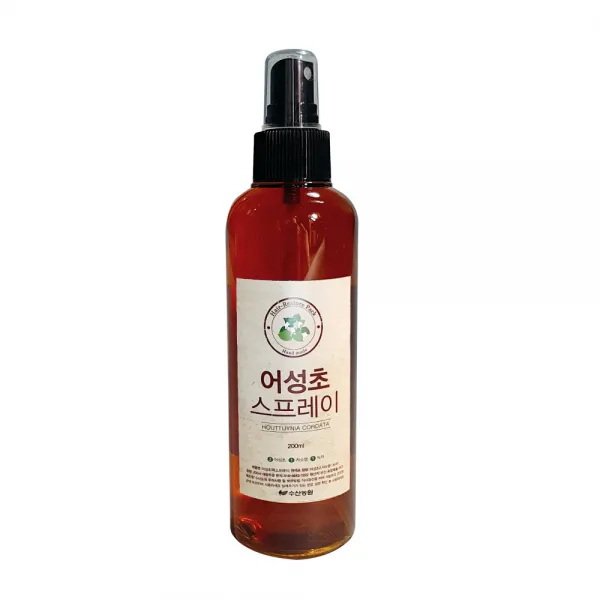 수산농원 어성초 두피팩 스프레이 200ml 80ml 자소엽 녹차, 1개