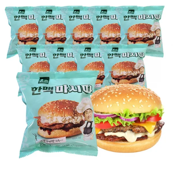 한맥식품 마시따 숯불그릴벅 150g x 10개 냉동버거