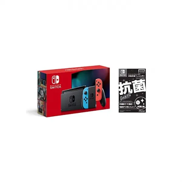 닌텐도 Nintendo Switch 본체 (닌텐도 스위치) Joy-Con (L) 네온 블루 / (R) 레드, 자세한 내용은 참조
