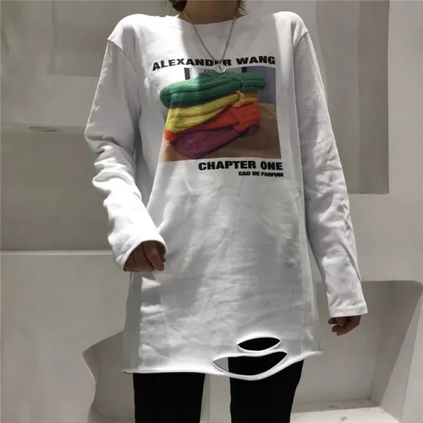 은빛비 긴팔맨투맨 유럽 화물 가을 베다 오버핏 미디 롱 기모 융 이너 라운드긴팔 아방가르드한디자인