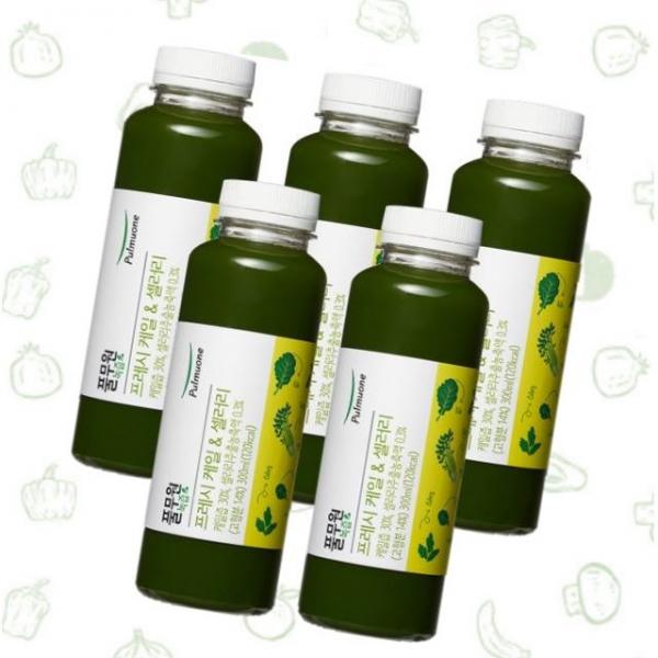 코스트코 풀무원녹즙 프레시 케일 an 샐러리 300ml x 5 Pulmuon GreenJuiceFresh Kale Celery x5, 5개
