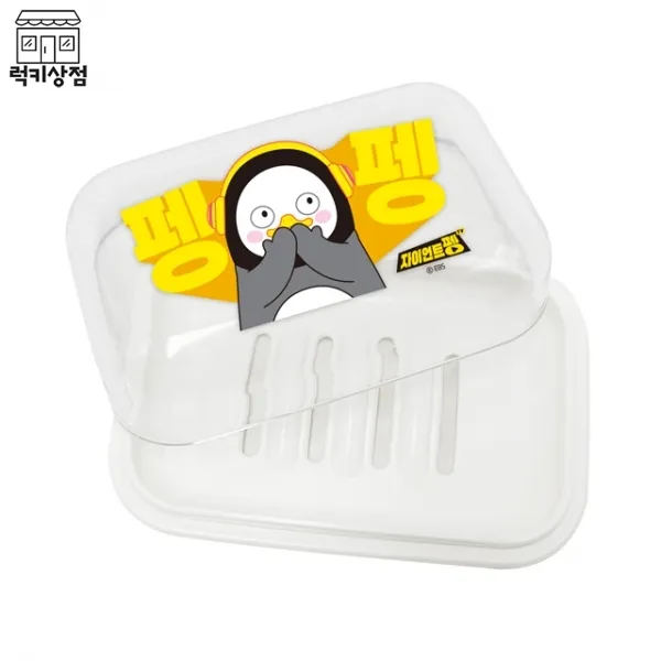 펭수 캐릭터 손씻자비누받침 뚜껑비눗갑, 단품, 단품
