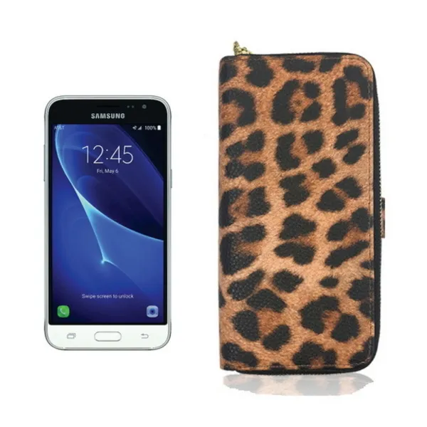  바보사랑 갤럭시j3 2016 레오나 지퍼케이스 Sm J320 상세 설명 참조 색상선택:브라운