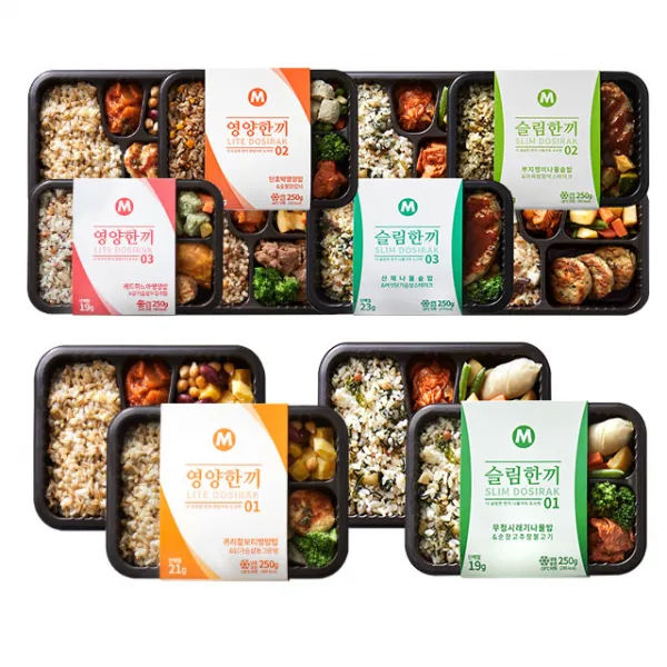 마이닭 맛있는 도시락 혼밥 8종 12팩 모음 골라담기 01_혼합 12팩 영양 8팩+슬림 4팩 
