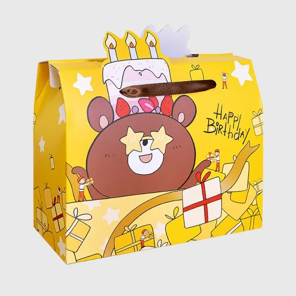 툴영 케이크포장 생일카드 예의범절을 하다 보케이스 독창적 만월 살 케익 팬시 선물 손 제기함 빅 경조용봉투, 군 그린