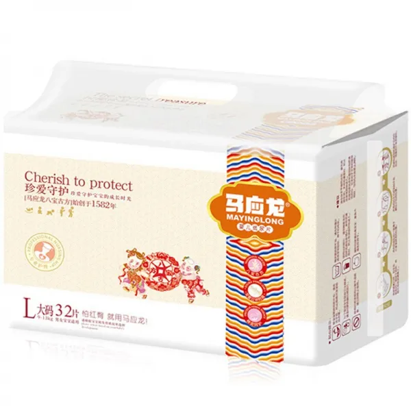 마응룡 베이비 휴지 요편 가벼움 통기증 오줌지 L 사이즈 32, 상세페이지 참조
