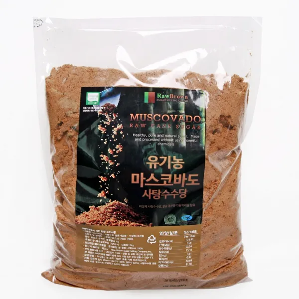 만기농장 비정제설탕 유기농 마스코바도 사탕수수당, 3kg, 1팩
