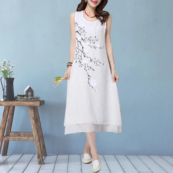 여성 린넨 원피스 여름 빈티지 롱원피스 오피스룩 42호 ADdlzap