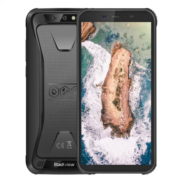 Blackview BV5500 인조 인간 8.1 IP68는 Smartphone 5.5 인치 IPS 18 : 9 HD + 8.0MP 사진기 이동 전화 GPS, 02 Black_01 Standard bundle_01 China