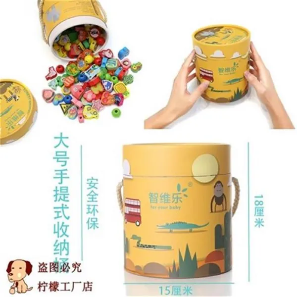어린이블록장난감 자폐증이 있다 아동트레이닝 외로움을 달랬다 U증상 꼬치 B구슬 꿰미 손안 조화되다 2407242575, 수출함 급 오버사이즈 톨 나무 상자