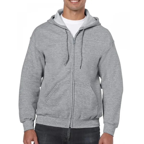 [미국 직구]길단 맨즈 플리스 집 후드 스웨트셔츠 MZ157346366922, Sport Grey