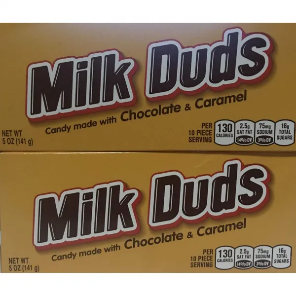 Milk Dud MILK 불발탄 초콜릿 캐러멜 5 Ounc (2개), 선택, 상세설명참조