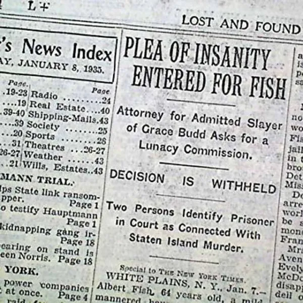 9월 해외 ALBERT FISH 연쇄 살인범 아동 강간범 식인종 PLEADS