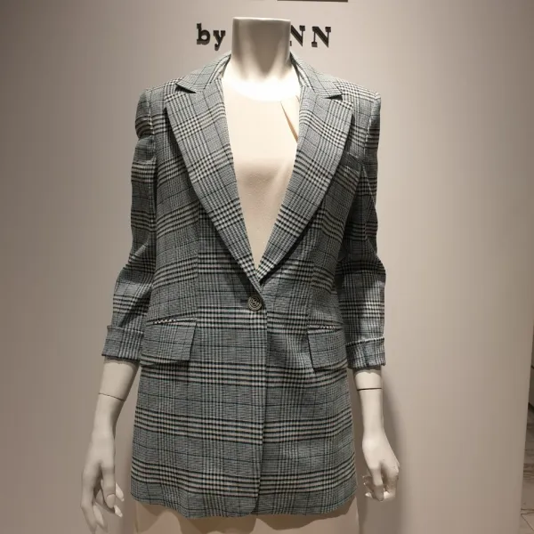 케이엘 마혼방체크쟈켓