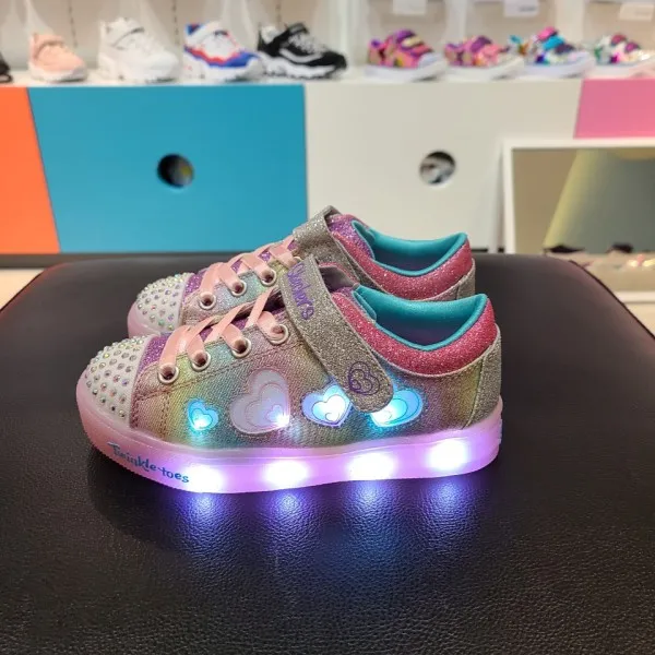 스케쳐스키즈 스케쳐스키즈 셔플 브라이트 하트 발광 불빛 아동화 Sk0gl20y111_강서점