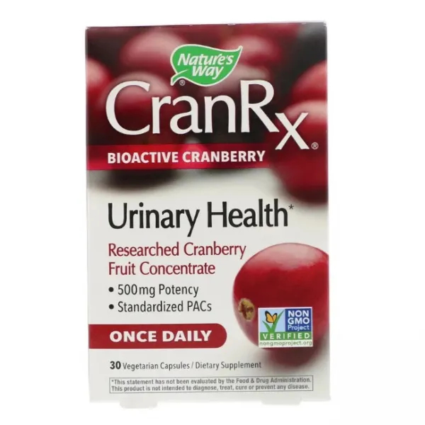 Natures Way CranRx 네이쳐스웨이 크랜RX 크랜베리 500mg 30캡슐X4개