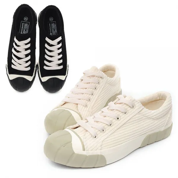 피노치 여성 겨울 골덴 코듀로이 스니커즈 4cm