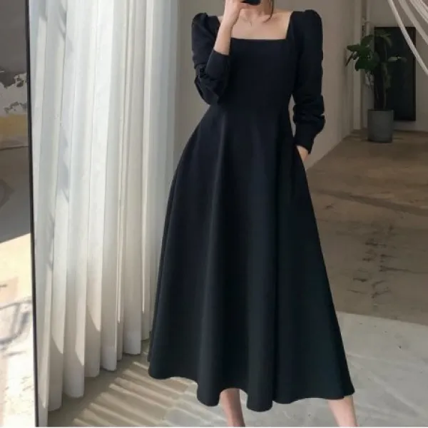 [ 아르띠콜로 스퀘어 퍼프 원피스 반팔 긴팔 세트 ] 여자 봄 여름 소개팅 룩 가을 데이트 셀프 웨딩 촬영 20대 30대 여성 하객 친구 생일 파티 패션